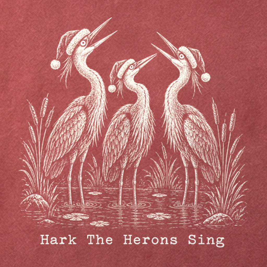 Hark the Herons Sing Cotton T-Shirt