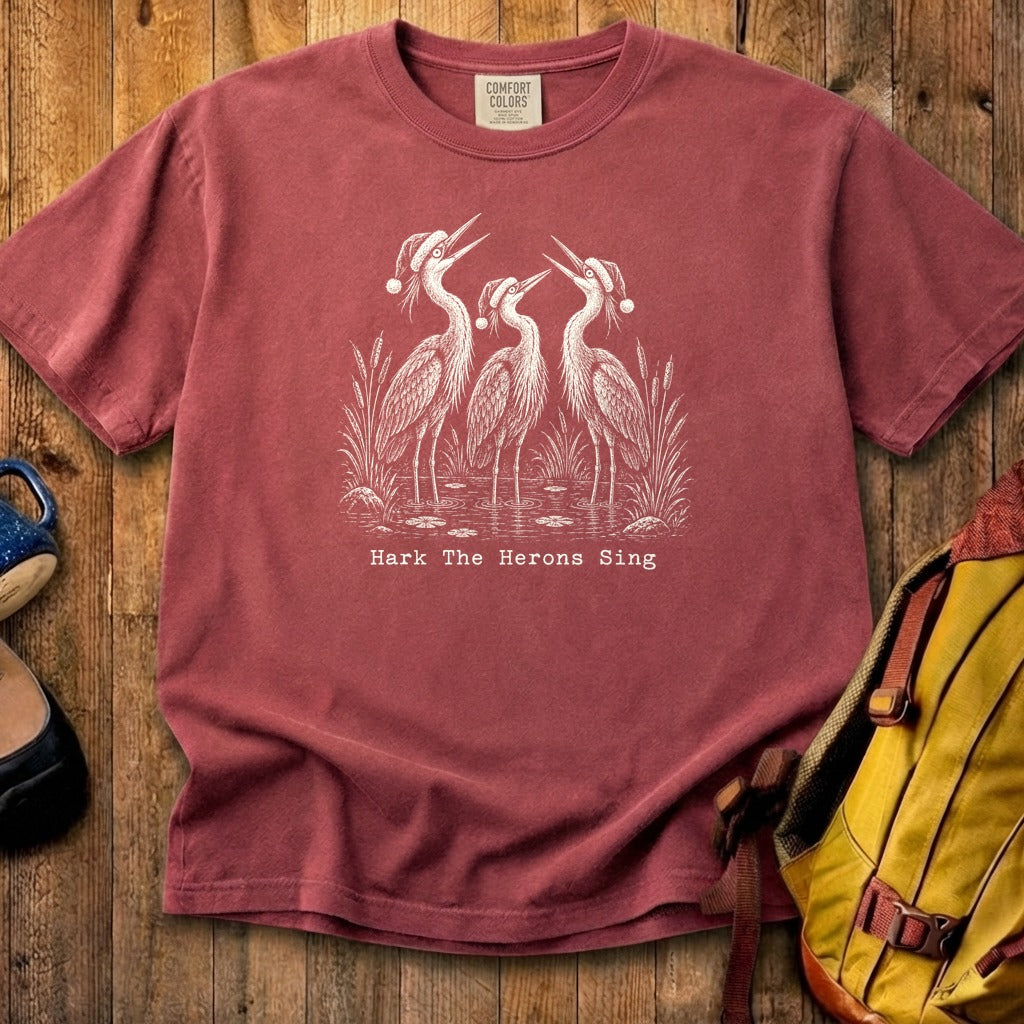 Hark the Herons Sing Cotton T-Shirt