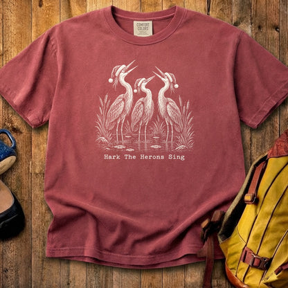 Hark the Herons Sing Cotton T-Shirt