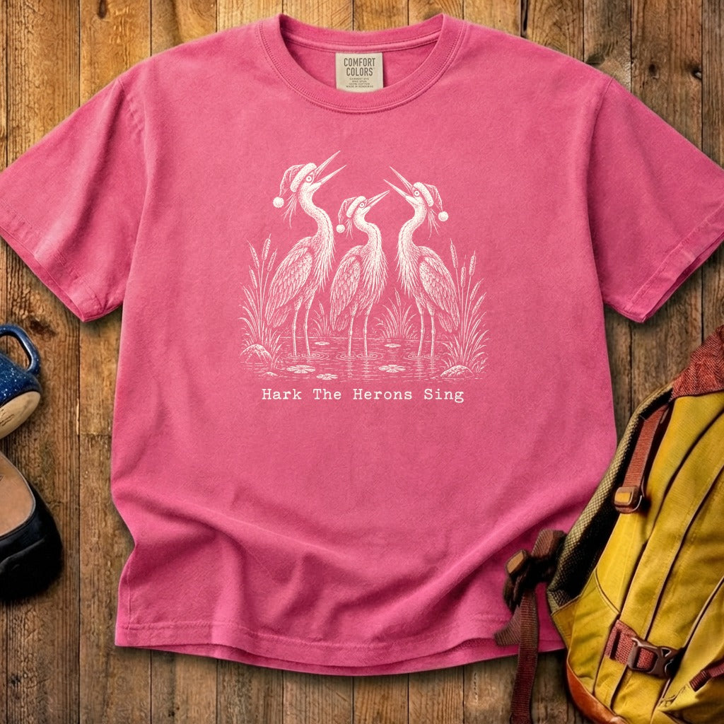 Hark the Herons Sing Cotton T-Shirt