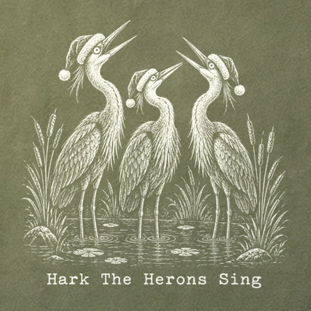 Hark the Herons Sing Cotton T-Shirt