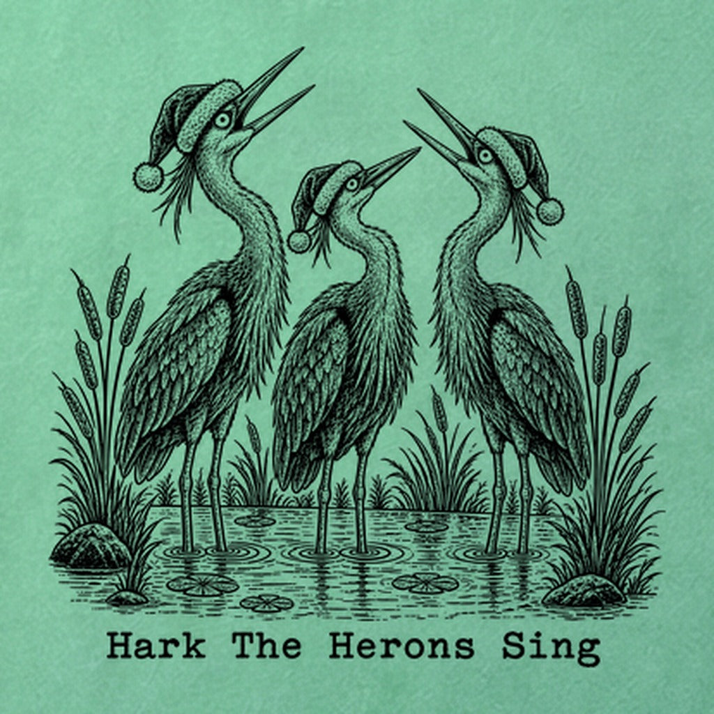 Hark the Herons Sing Cotton T-Shirt