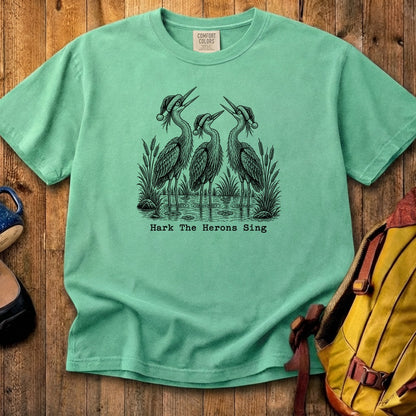 Hark the Herons Sing Cotton T-Shirt