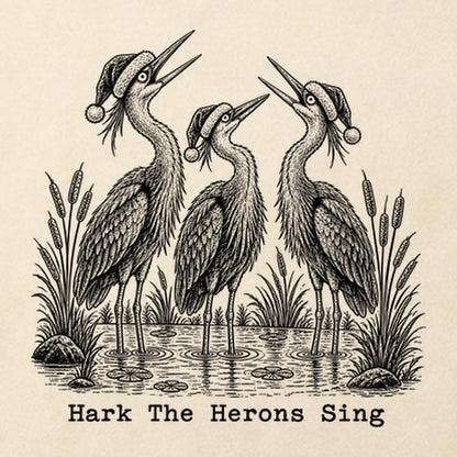 Hark the Herons Sing Cotton T-Shirt
