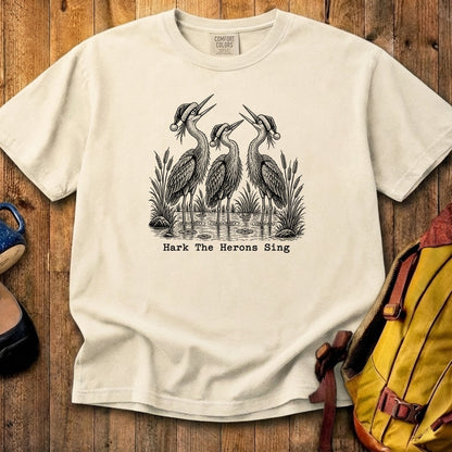 Hark the Herons Sing Cotton T-Shirt