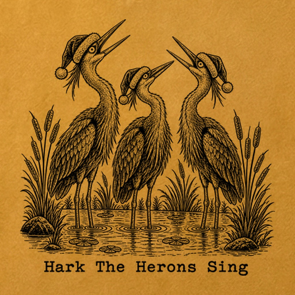 Hark the Herons Sing Cotton T-Shirt