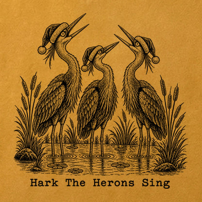 Hark the Herons Sing Cotton T-Shirt
