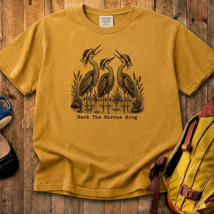 Hark the Herons Sing Cotton T-Shirt