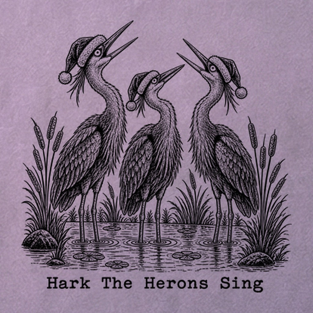 Hark the Herons Sing Cotton T-Shirt
