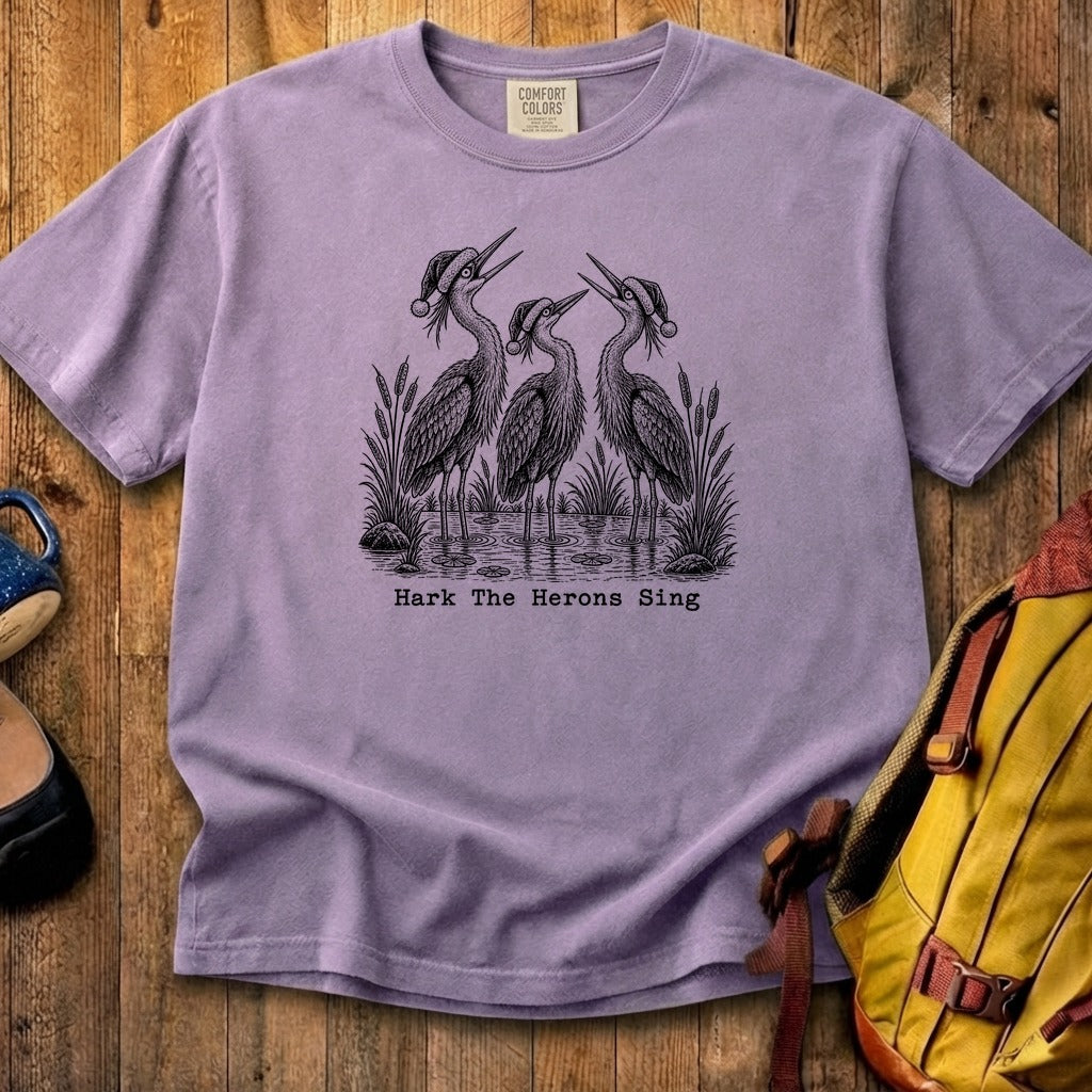 Hark the Herons Sing Cotton T-Shirt