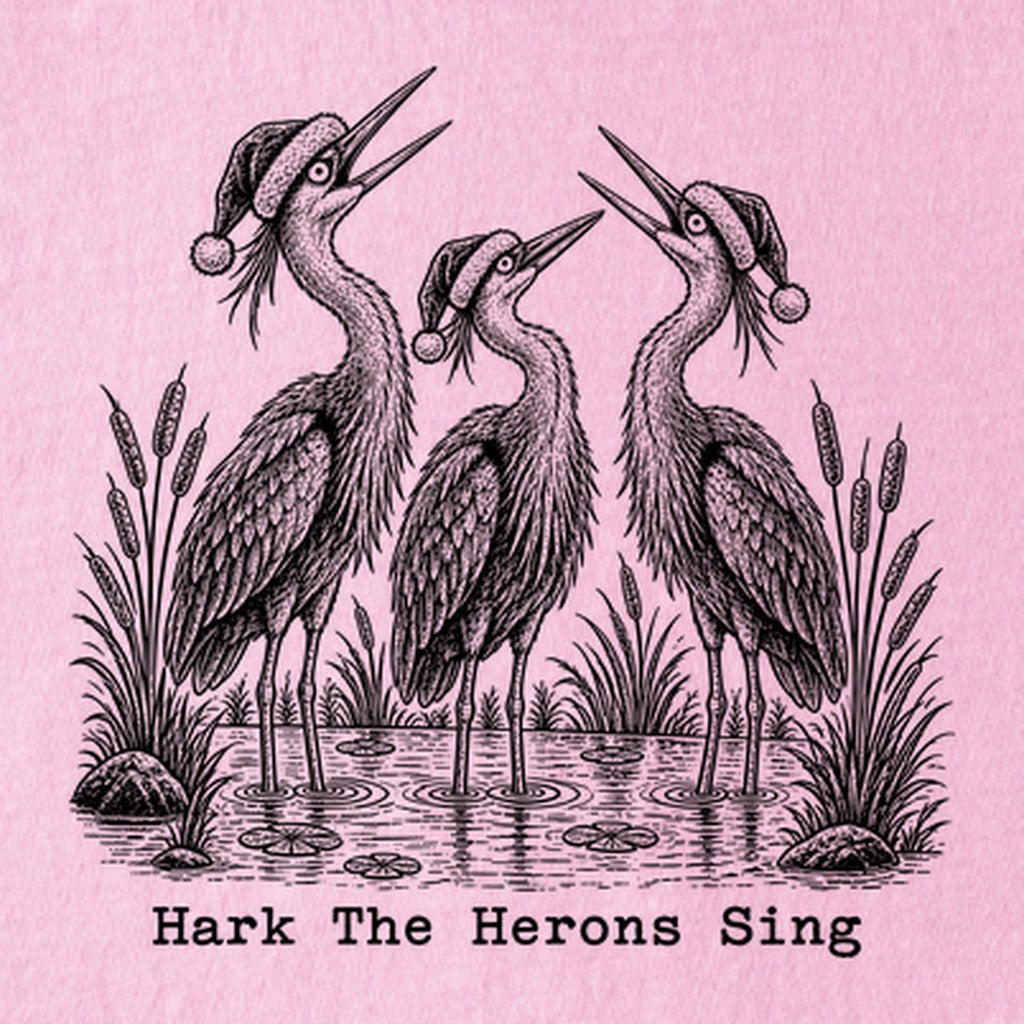Hark the Herons Sing Kids Cotton T-Shirt