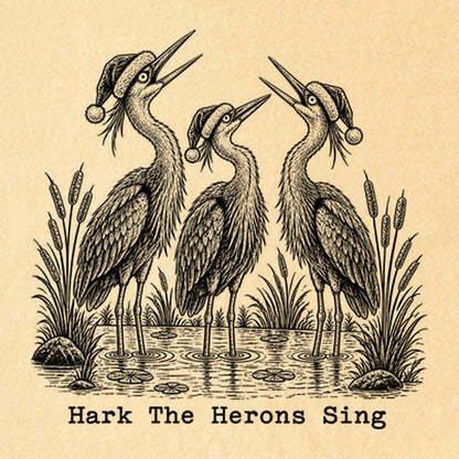 Hark the Herons Sing Kids Cotton T-Shirt