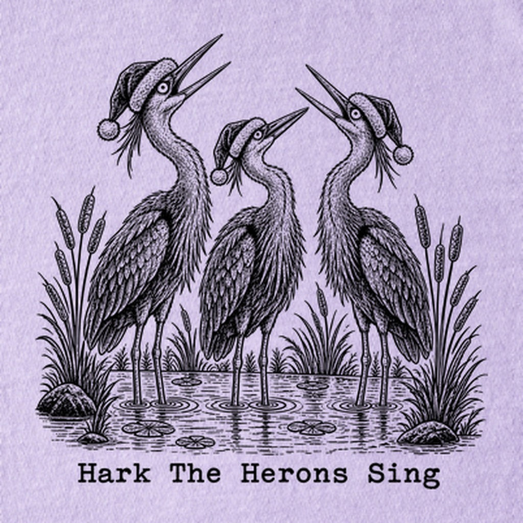 Hark the Herons Sing Kids Cotton T-Shirt