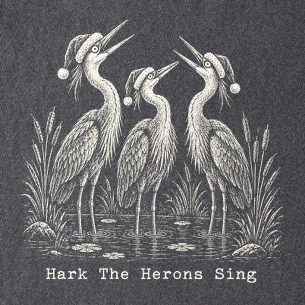 Hark the Herons Sing Kids Cotton T-Shirt