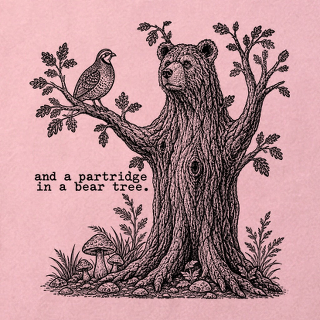 Partridge in a Bear Tree Cotton T-Shirt