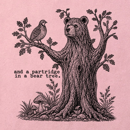 Partridge in a Bear Tree Cotton T-Shirt