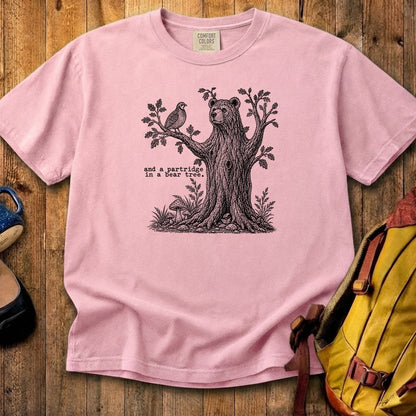 Partridge in a Bear Tree Cotton T-Shirt
