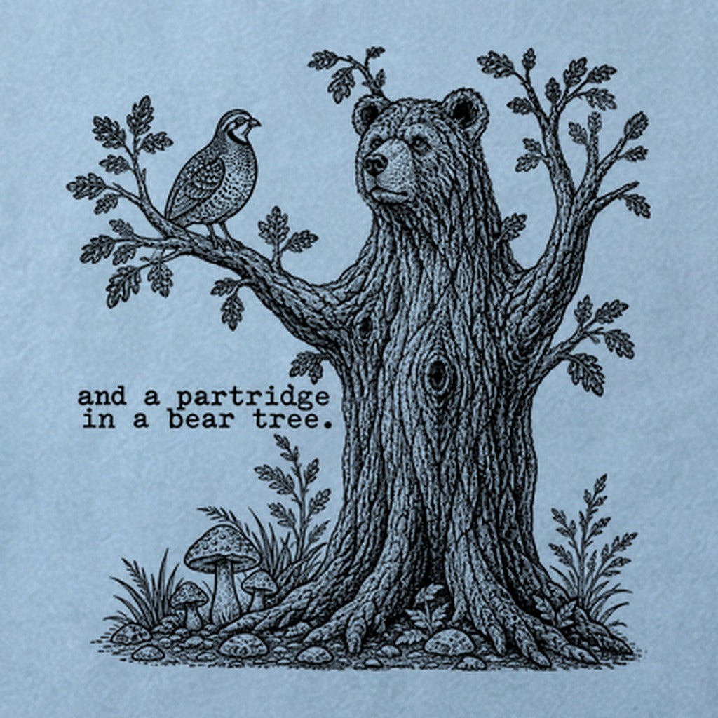 Partridge in a Bear Tree Cotton T-Shirt
