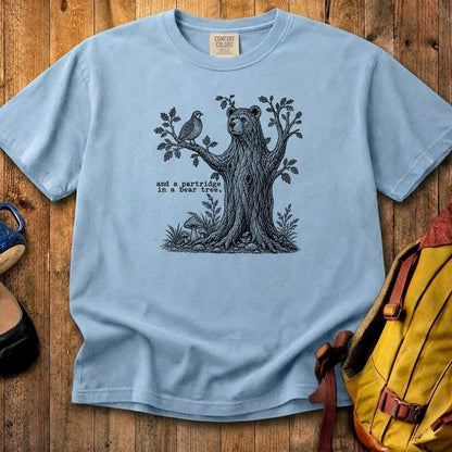 Partridge in a Bear Tree Cotton T-Shirt