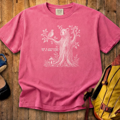 Partridge in a Bear Tree Cotton T-Shirt