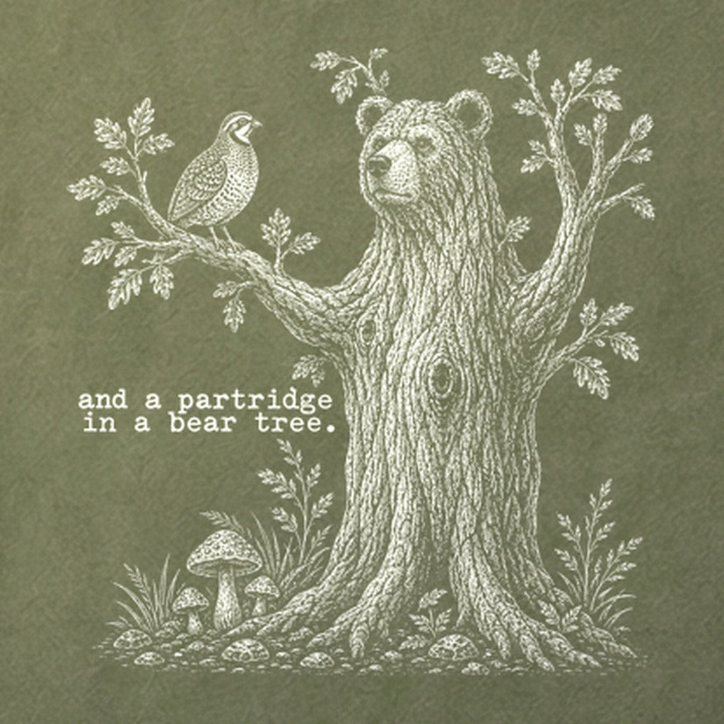 Partridge in a Bear Tree Cotton T-Shirt
