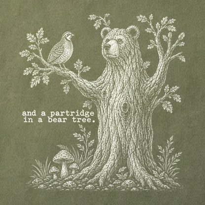Partridge in a Bear Tree Cotton T-Shirt