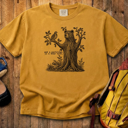 Partridge in a Bear Tree Cotton T-Shirt
