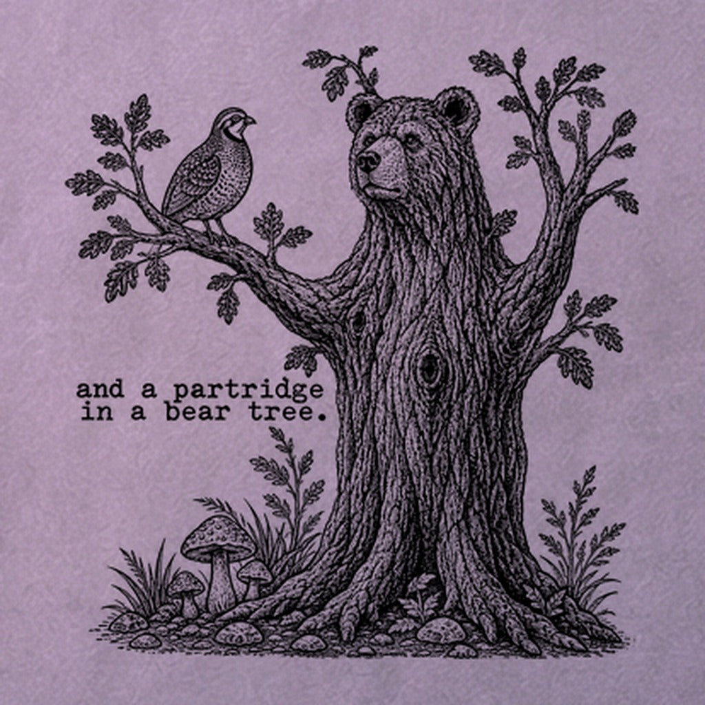Partridge in a Bear Tree Cotton T-Shirt