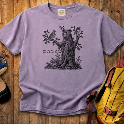 Partridge in a Bear Tree Cotton T-Shirt
