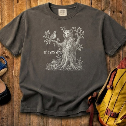 Partridge in a Bear Tree Cotton T-Shirt