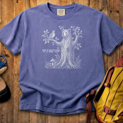 Partridge in a Bear Tree Cotton T-Shirt