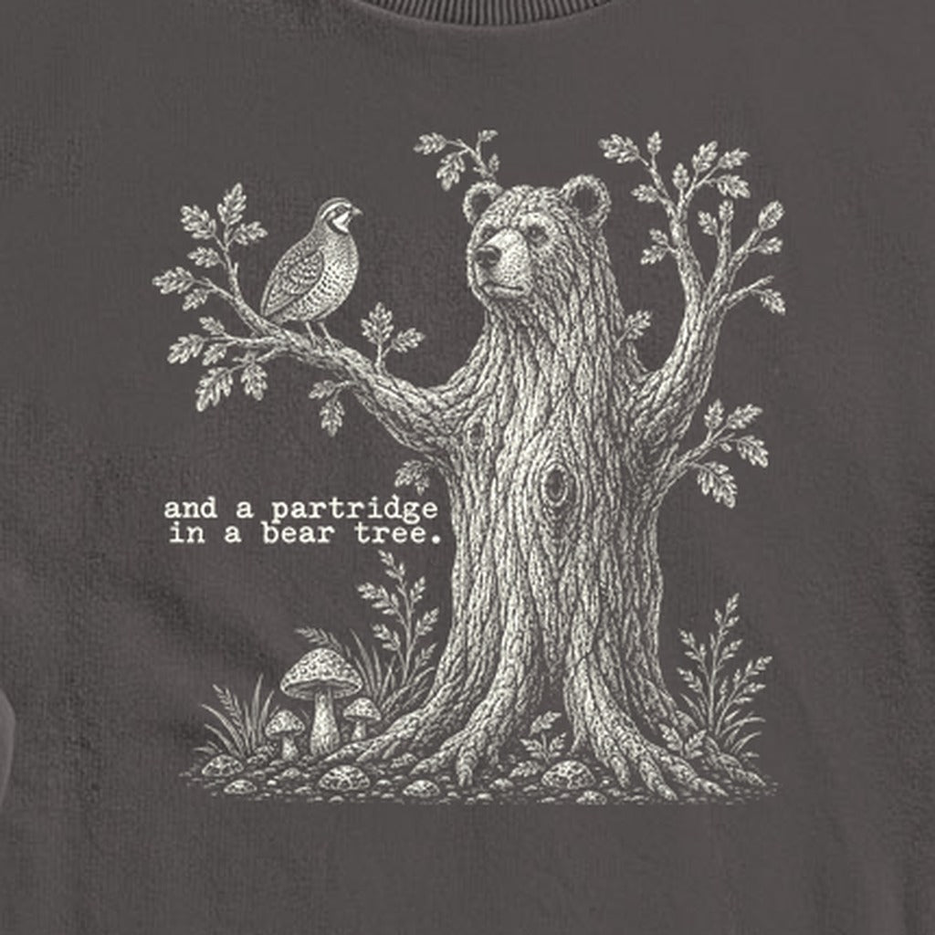 Partridge in a Bear Tree Crewneck Sweatshirt