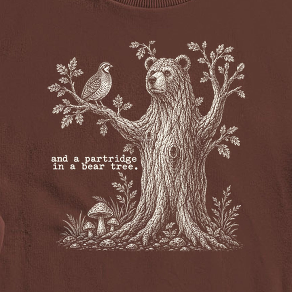 Partridge in a Bear Tree Crewneck Sweatshirt