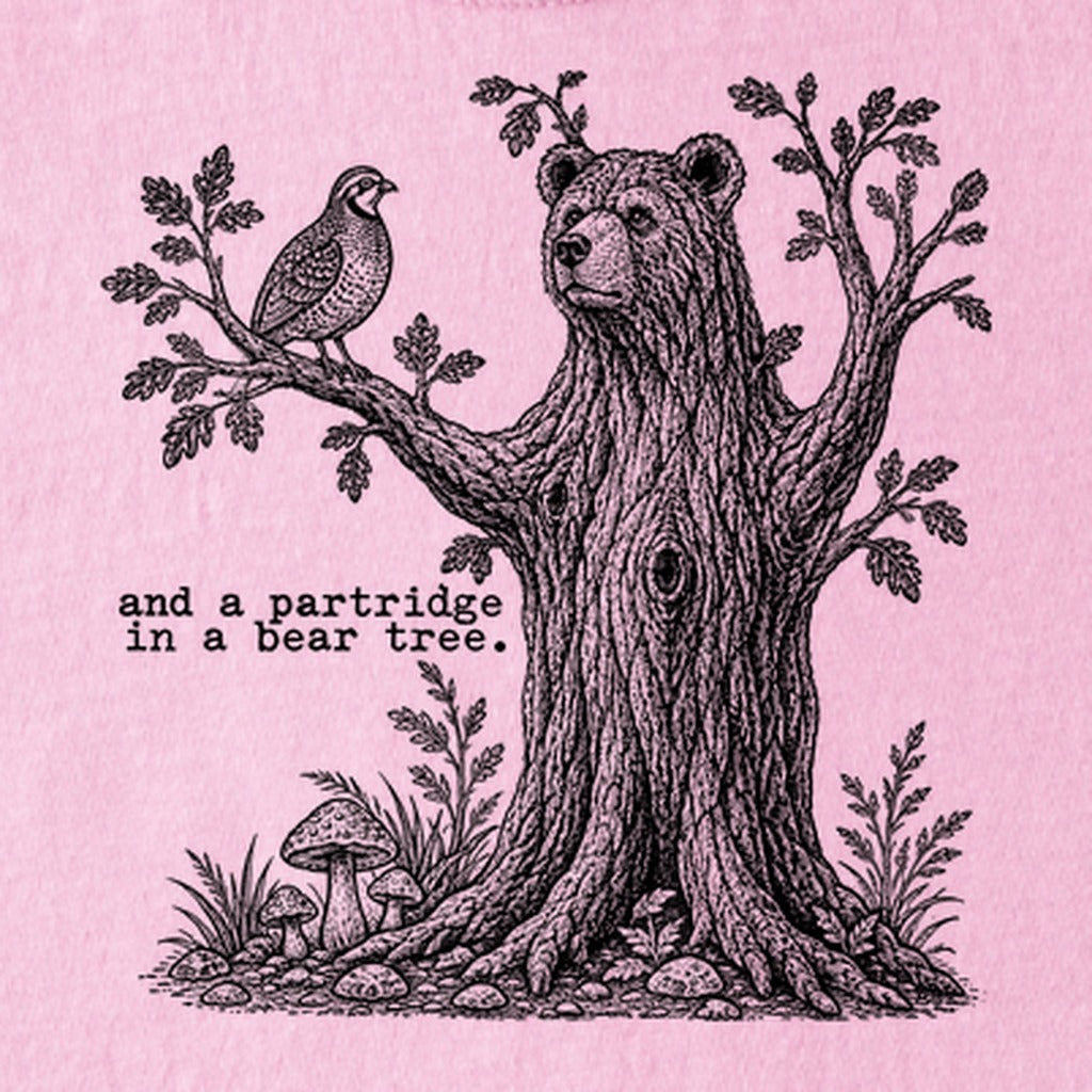 Partridge in a Bear Tree Kids Cotton T-Shirt