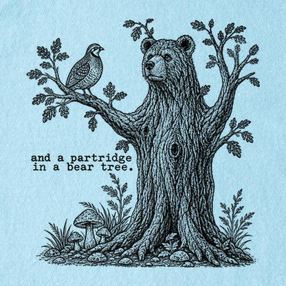 Partridge in a Bear Tree Kids Cotton T-Shirt
