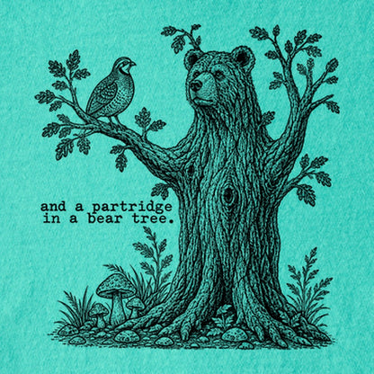 Partridge in a Bear Tree Kids Cotton T-Shirt