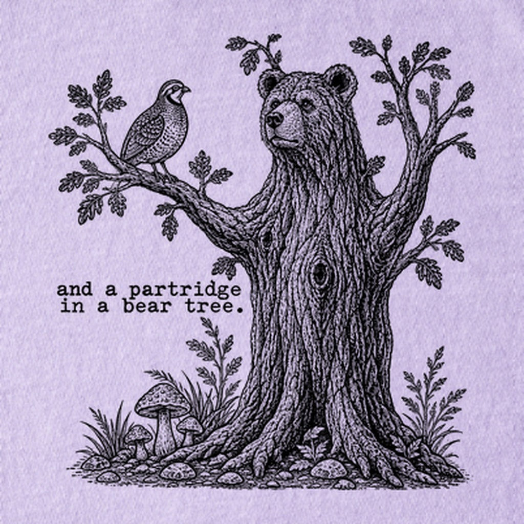 Partridge in a Bear Tree Kids Cotton T-Shirt