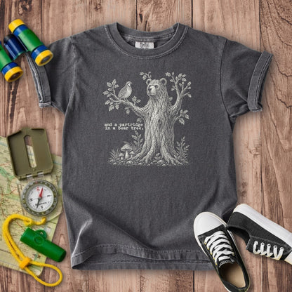 Partridge in a Bear Tree Kids Cotton T-Shirt