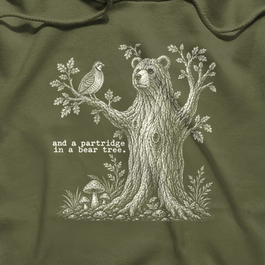 Partridge in a Bear Tree Hoodie