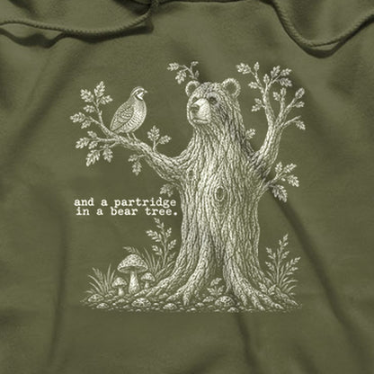 Partridge in a Bear Tree Hoodie