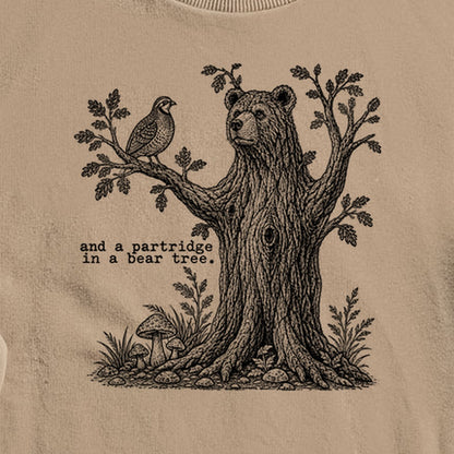 Partridge in a Bear Tree Crewneck Sweatshirt