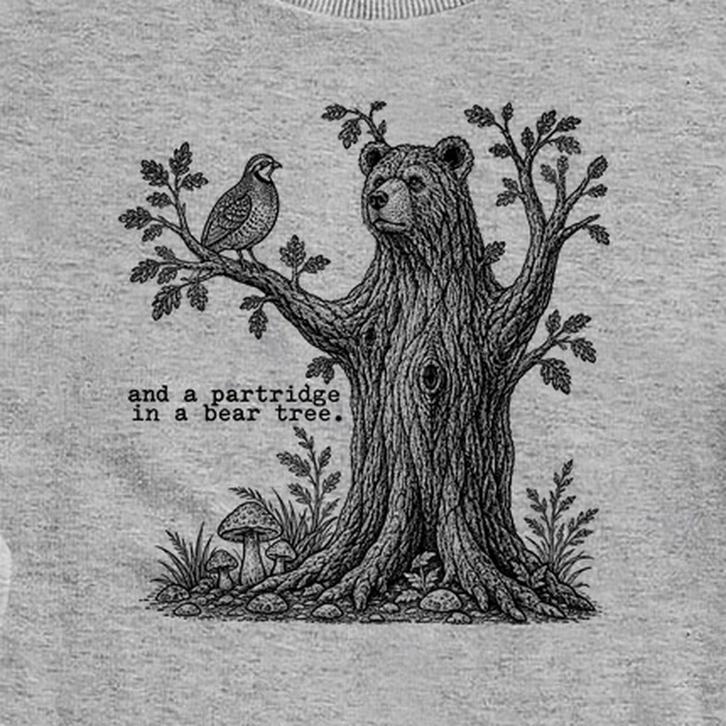 Partridge in a Bear Tree Crewneck Sweatshirt