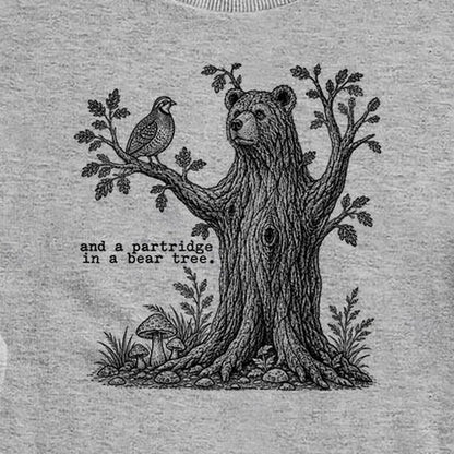 Partridge in a Bear Tree Crewneck Sweatshirt
