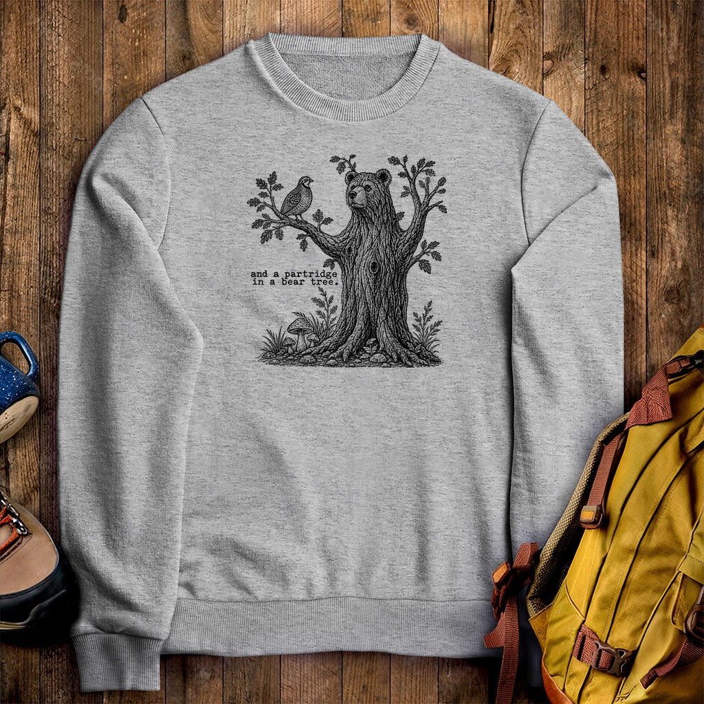 Partridge in a Bear Tree Crewneck Sweatshirt