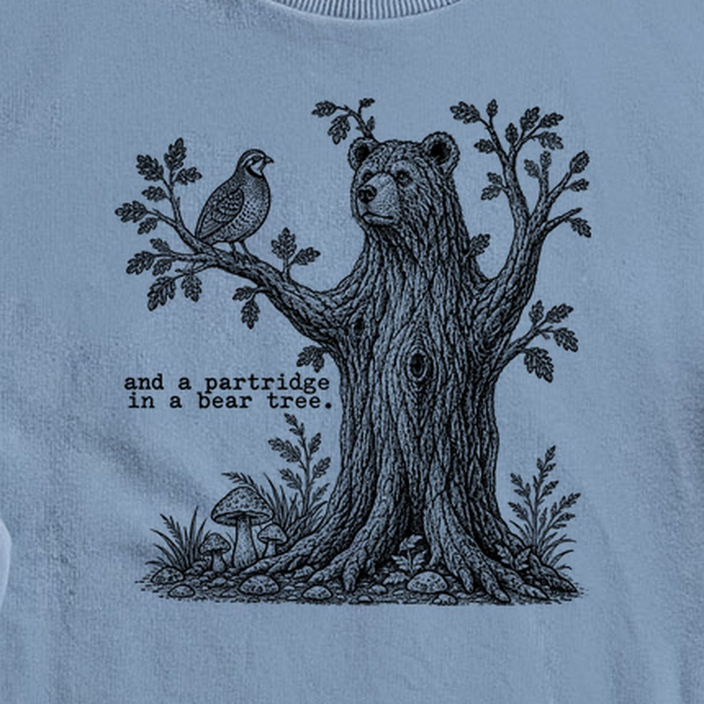 Partridge in a Bear Tree Crewneck Sweatshirt