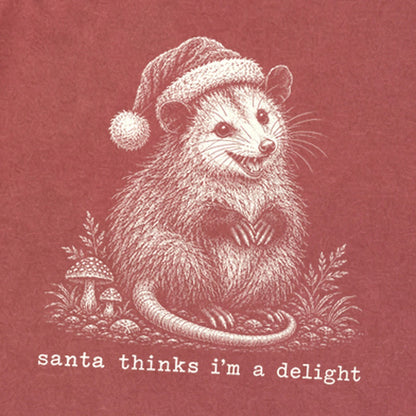 Santa Thinks I Am a Delight Possum Premium Long Sleeve