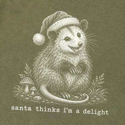 Santa Thinks I Am a Delight Possum Premium Long Sleeve