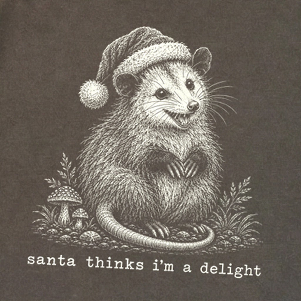 Santa Thinks I Am a Delight Possum Premium Long Sleeve