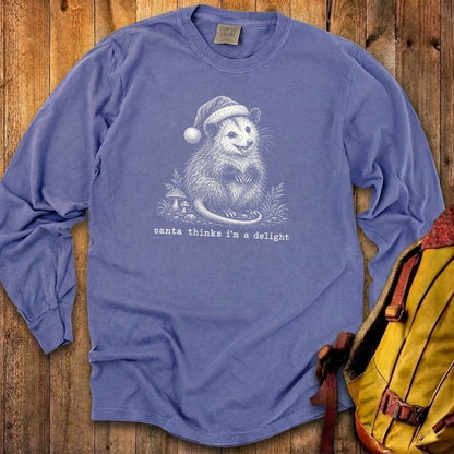 Santa Thinks I Am a Delight Possum Premium Long Sleeve
