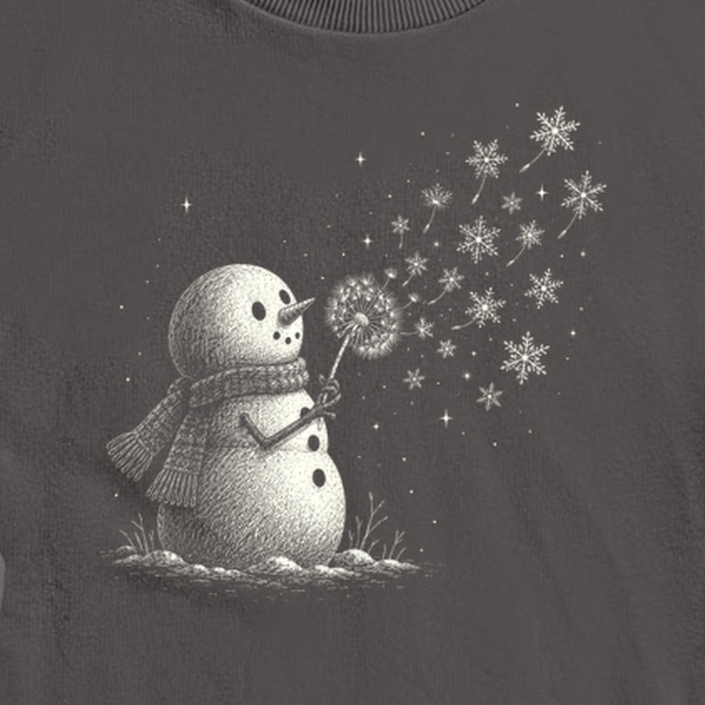 Snowman Dandelion Wish Crewneck Sweatshirt